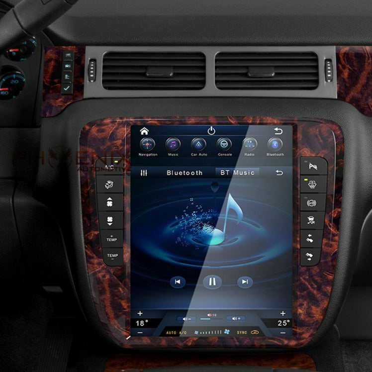 [NEW] 13" Android 13 Navigation Radio for Chevrolet Silverado Tahoe Suburban GMC Yukon Sierra Avalanche 2007 - 2014 In-Dash audio/video players head unit stereo online Phoenix Automotive Android Radio Tesla-style T-style XL Large screen Vertical screen big screen Linkswell inc x knob joying Aucar auto AutoTecPro Navigation Systems Rhino dasaita American muscle nifty city merge screens seicane car radio