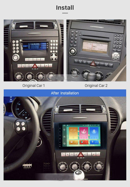 9" Octa-Core Android Navigation Radio for Mercedes-Benz SLK 2004 - 2012 In-Dash audio/video players head unit stereo online Phoenix Automotive Android Radio Tesla-style T-style XL Large screen Vertical screen big screen Linkswell inc x knob joying Aucar auto AutoTecPro Navigation Systems Rhino dasaita American muscle nifty city merge screens seicane car radio