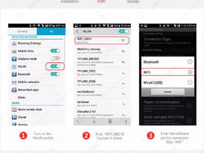 WiFi OBDII EML327 Adapter Scanner (Fits vertical screen units) - Smart Car Stereo Radio Navigation | In-Dash audio/video players online - Phoenix Automotive