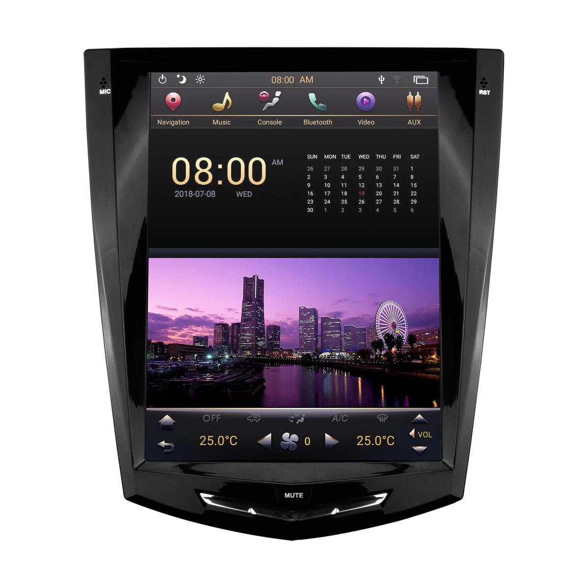 [ PX6 SIX-CORE ] 10.4" Android 9 Fast boot Vertical Screen Navi Radio for Cadillac ATS CTS XTS SRX Escalade 2013 - 2019 In-Dash audio/video players head unit stereo online Phoenix Automotive Android Radio Tesla-style T-style XL Large screen Vertical screen big screen Linkswell inc x knob joying Aucar auto AutoTecPro Navigation Systems Rhino dasaita American muscle nifty city merge screens seicane car radio