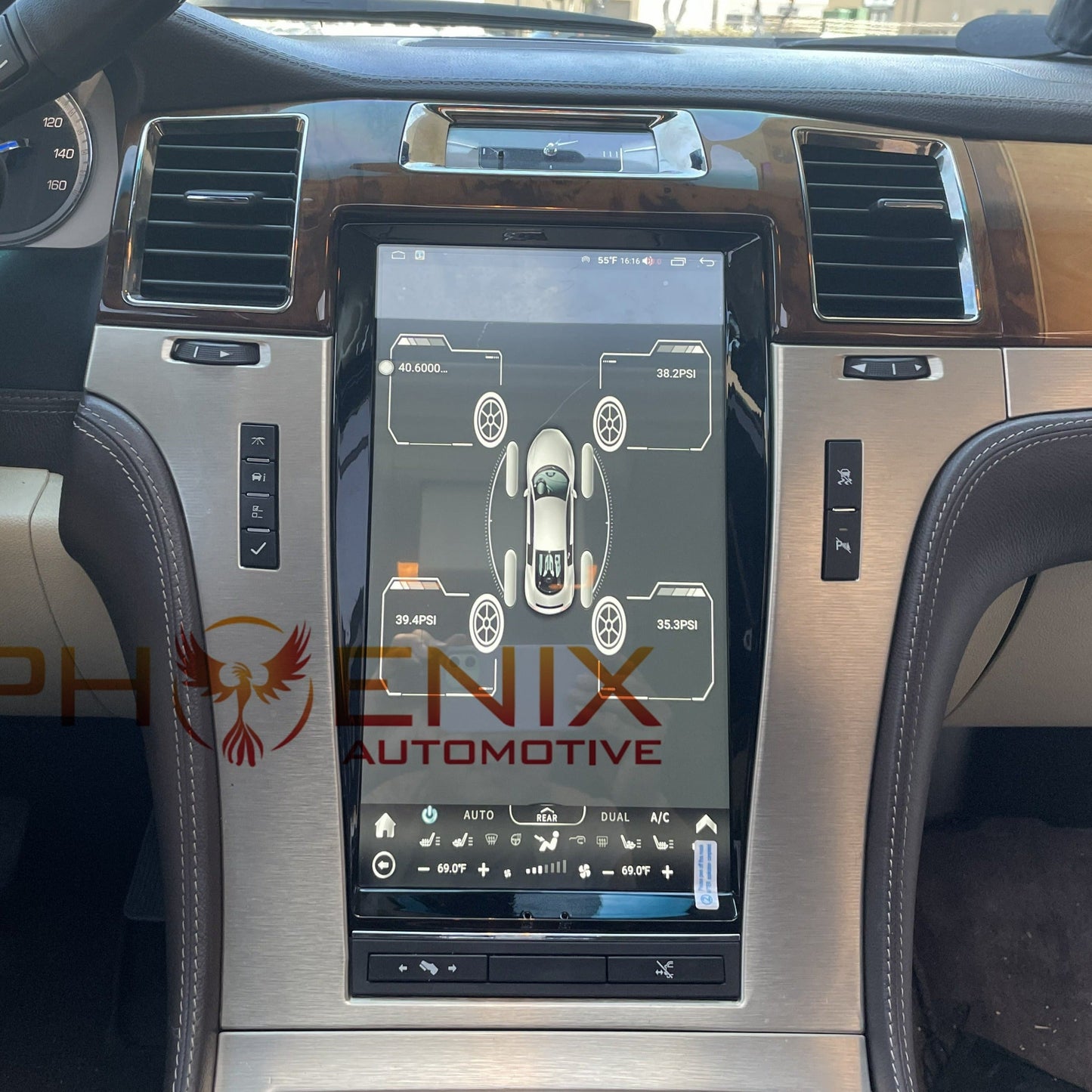 [Open box] 13.6" ANDROID 12 VERTICAL SCREEN Navigation Radio for Cadillac Escalade 2007 - 2014 In-Dash audio/video players head unit stereo online Phoenix Automotive Android Radio Tesla-style T-style XL Large screen Vertical screen big screen Linkswell inc x knob joying Aucar auto AutoTecPro Navigation Systems Rhino dasaita American muscle nifty city merge screens seicane car radio